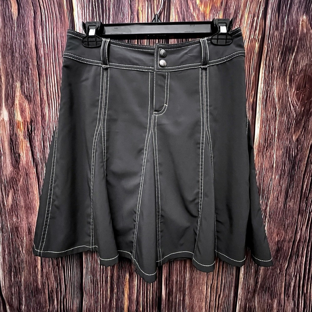 Athleta Black Athletic Skort with Contrast Stitching